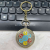Ethnic Style Tibetan Characteristic Pocket Watch Vintage Flip Painted Keychain Watch Travel Commemorative Watch