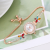 New Female Student Korean Style Elegant Pulling Rope Design Small Color Simple Flowers Elegant Bracelet Watch Female