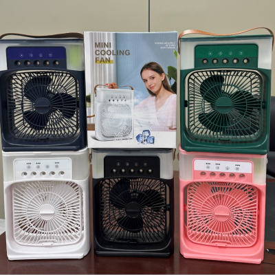 Five-Hole Spray Fan Humidification Refrigeration Air Conditioner Fan Desktop Dormitory Mini Air Cooler Usb Electric Fan