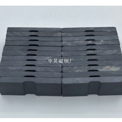 开槽铁氧体永磁方块圆形带孔沉孔吸铁石钕铁硼强磁软磁贴