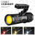Multifunctional Led Zoom Portable Searchlight Large Floodlight Dual-Head Lamp Usb Charging Digital Display Power Torch