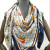 51”Large kerchief Women's Sun-Proof Shawl Scarf Beach Wrap Fashion Printed Silk Feeling SquareScarf 