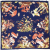 51”Large kerchief Women's Sun-Proof Shawl Scarf Beach Wrap Floral Printed Silk Feeling Square Scarf
