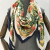 51”Women's Sun-Proof Shawl Scarf Beach Wrap Leaf Pattren Printed Silk Feeling Scarf Large kerchief 