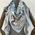 51”Silk Feeling Square Scarf Large kerchief Women's Sun-Proof Shawl Scarf Beach Wrap leopard Printed Scarf