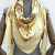 51”Large kerchief Women's Sun-Proof Shawl Scarf Beach Wrap Digital Printed Silk Feeling Square Scarf
