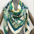 51”Women Square Scarf Fashion Printed Shawl Beach Wrap Silk like Scarf Twill Scarf Large kerchief