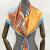 Large Kerchief Ethnic Print All-Match Large Silk Scarf Satin Scarf Travel Sun Protection Beach Towel Shawl