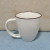 wei jia stock big size ceramic mug white coffee cup