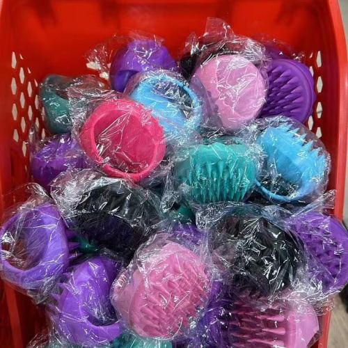 hair comb silicone material foreign trade export matte bright massage scalp care scalp