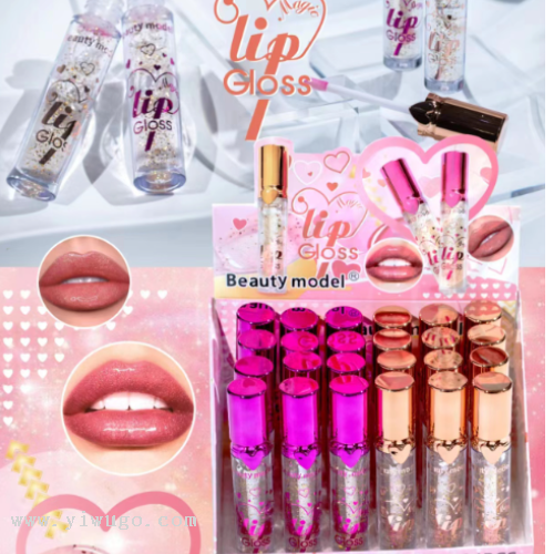 new pearlescent lip gloss six-color lip lotion moisturizing white and refreshing glass lip transparency