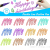 Double-Line Outline Pen Marking Pen Color Fluorescent Hand Account Pen Marker Student Stroke Key Flash Pen
