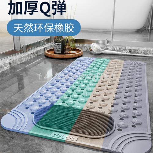 qiansi bathroom anti-slip mat hotel bathroom anti-fall foot mat toilet floor mat shower bathroom home massage mat