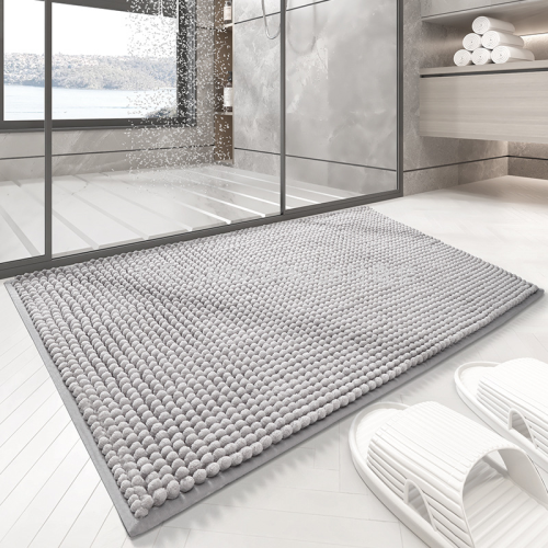 qiansi cross-border thickened chenille bathroom floor mat household bedroom bathroom door non-slip absorbent pedal mat