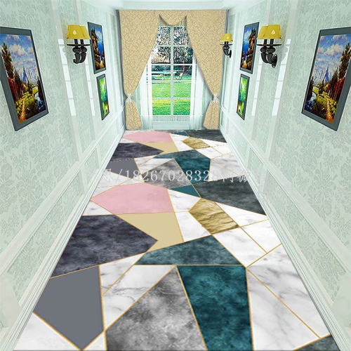 Qiansi Wholesale Household Living Room Corridor Carpet Aisle Hallway Home Use and Commercial Use Full-Covered Household Carpet Can Be Cut