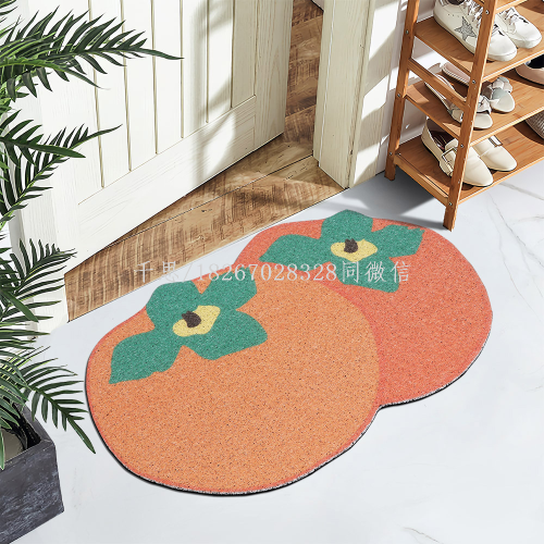 Qiansi Irregular Cutting PVC Coil Mat Household Doorway Earth Removing Mat Printed Cartoon Non-Slip Mat