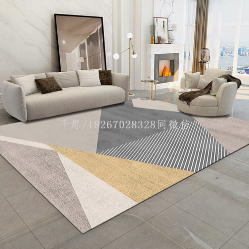 Qiansi Cross-Border Amazon Silent Wind Carpet Floor Mat Living Room Bedroom Nordic Fresh Ins Bedside Home Room