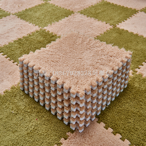 Qiansi Splicing Bedroom Full-Shop Household Square Jigsaw Puzzle Mats Plush Surface EVA Foam Floor Mat Tatami Mat
