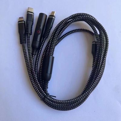 Cigarette Lighter Four-in-One Data Cable
