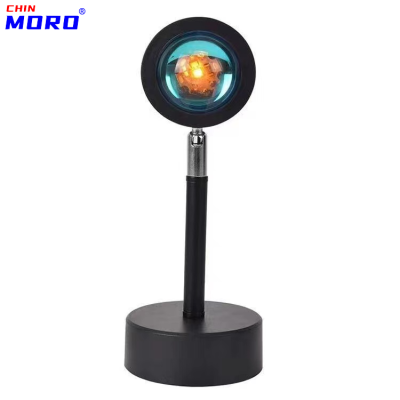 Led Light Metal Projection Lamp Sunset Light Sunset Light Lights Red Live Background Projection Atmosphere Table Lamp