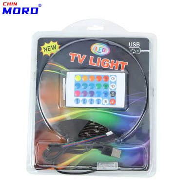 Led Light Strip 5V Rgb Epoxy Waterproof 5050 Infrared Remote Control Colorful TV Background TV Background Light Strip