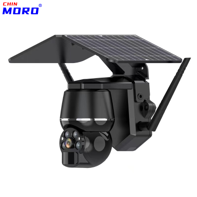 Solar Monitoring Wireless WiFi Outdoor Waterproof 4G Mobile Phone Remote Dual Light Full Color Night Vision HD Camera