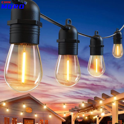 LED Outdoor Water-Proof String Lights Outdoor Camping LED Bulb Color Light Energy Saving Power Saving String Light Christmas Lights Ambience Light