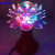 LED Stage Lights Lotus Lamp Colorful Rotating KTV Flash Lamp Stage Lights Light Non-Voice Controlled Household Crystal Magic Ball