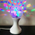 Christmas Crystal Turn Light Color Base Colorful Rotating Stage Light Led Crystal Magic Ball Lamp