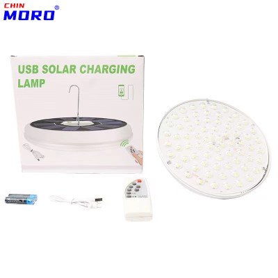 Led UFO Lights Solar Rechargeable Light Stall Light with Emergency Power Bank Mobile Night Market Lamp