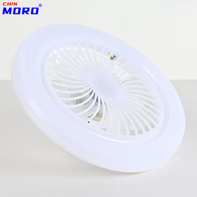 Fan Lamp Waterproof Remote Control Fan Lamp Mild Non-Flashing Screen Lighting Led Household Bedroom Fan-Style Ceiling Lamp