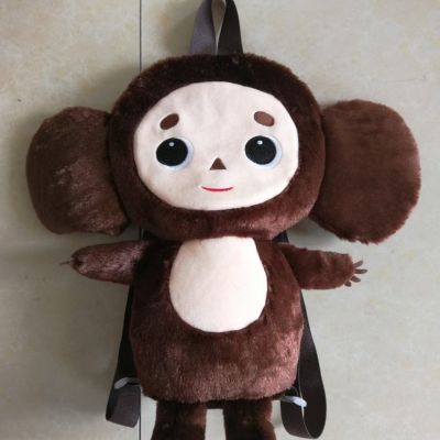 Cheburashka Cross-Border Russian Cheburashka Plush Backpack Satchel Mobile Phone Bag Cartoon Monkey