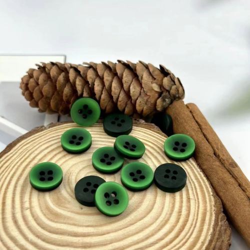 绿色纽扣圆形纽扣扣子木质纽扣风衣毛衣纽扣圆边扣子纽扣