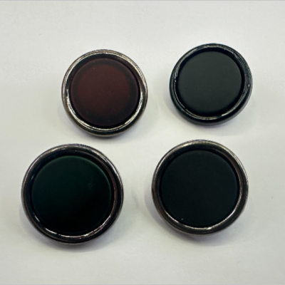 Solid Color Buttons Button Metal Buckle Golden Edge Button Button round Button Button Clothing Accessories