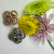 Flower Button Metal Buckle Spot Drill Button Button Accessories Accessories Clothing Accessories Golden Button