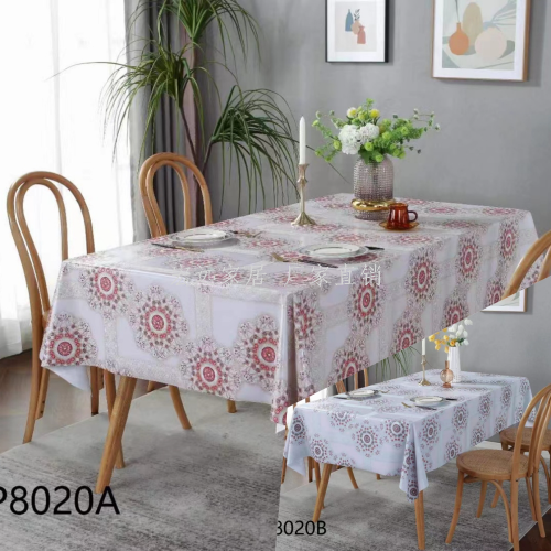 [Hongyuan] VP Series Tablecloth Home Decorative Waterproof PVC Tablecloth Tablecloth Oil-Proof Disposable Tableclothes