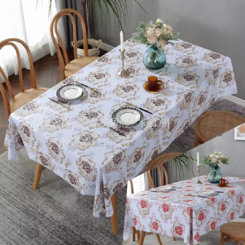 [Hongyuan] VP Series Tablecloth Home Decorative Waterproof PVC Tablecloth Tablecloth Oil-Proof Disposable Tableclothes