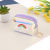 New Cute Rainbow Flower Coin Purse Creative Laser TPU Zipper Coin Bag Jelly Color Transparent Bag