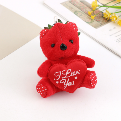 Cross-Border Wholesale Valentine‘s Day Gift Couple Holding-Heart Bear Red Love Doll Doll Bear Doll Plush Toys