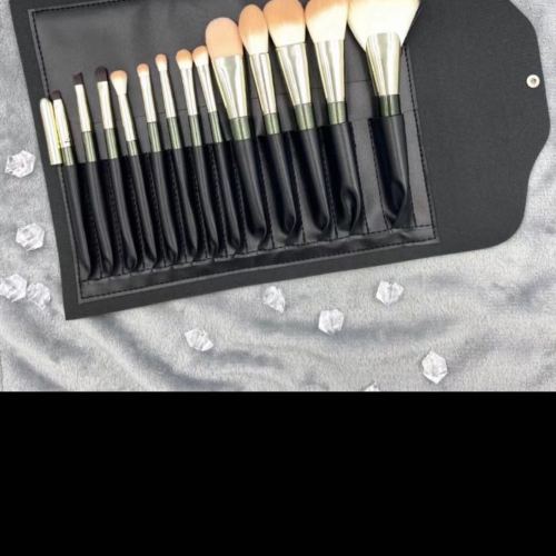 13 PCs Leather Bag Set Makeup Brush， Blush Brush Powder Brush Eye Shadow Brush， Lip Brush Bi Beauty Y Convenient Beauty