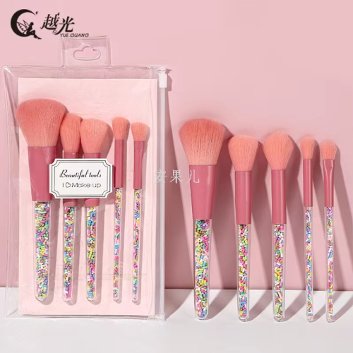 Yue Guang Candy Makeup Brush Beauty Tools Transparent Handle Makeup Makeup Brushes Set