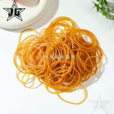 50 Yellow Rubber Band High Temperature Resistant Rubber Band Wholesale Binding Rubber Ring Office Daily Use Articles