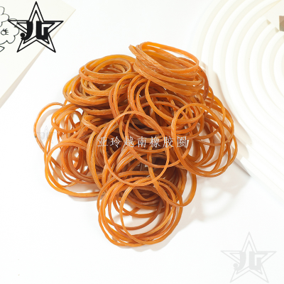 50*3 Rubber Band Wholesale High Elasticity Durable Yellow Elastic Band Rubber Ring Rubber Band Industrial Use