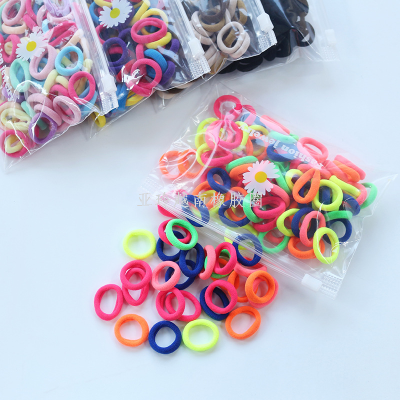 High Elastic Towel Ring Color Hair Band Hair Rope Children's Adult Minimalist Rubber Band Hair Band