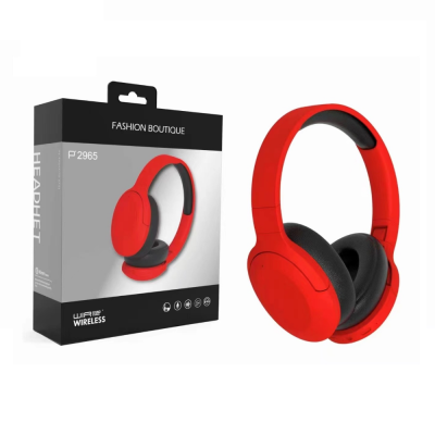 P2965 Headset Wireless Bluetooth 5.0 Music Headset Stereo All-Inclusive Earmuffs Can Be Inserted into Cards for Long Endurance.