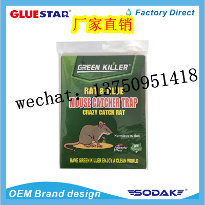 Mouse Glue GREEN ILLERAT Strong Mouse Rat Glue Mouse Rat Trap Plate Sticky Mouse Glue Mouse Plate Environmentally Friendly Mouse Glue