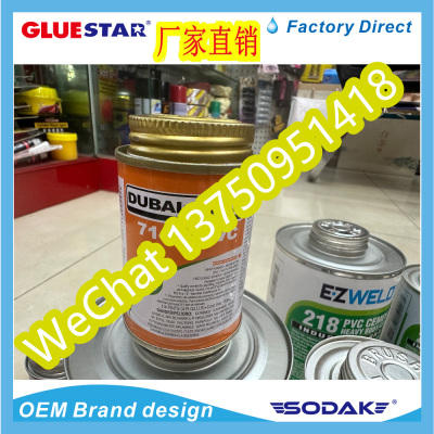 Dubai-Weld 714 Pvc Cpvc Ucpvc PVC-U Glue Single Card Single Card Pvc Glue