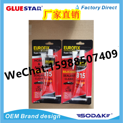 Eurofix Super Strength Silicone Sealant315 Silicone Glass Glue Car Seal