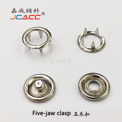 Five-Claw Buckle Claw Button Four-Joint Buckle Snap Hollow Five-Claw Buckle Pearlescent Five-Claw Buckle Flat Claw Buckle