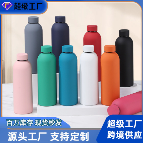 跨境304不锈钢保温杯美式小口户外运动水杯户外真空保冷水杯定制